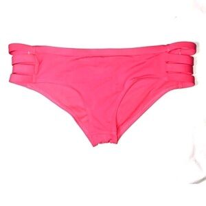 Eidon bikini bottom Bright pink with cut out sides size small